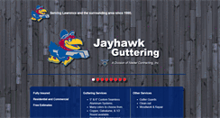 Desktop Screenshot of jayhawkguttering.com